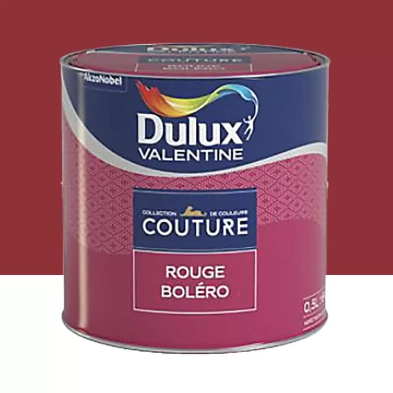 Peinture acrylique Dulux Valentine Couture Rouge boléro 0,5 l