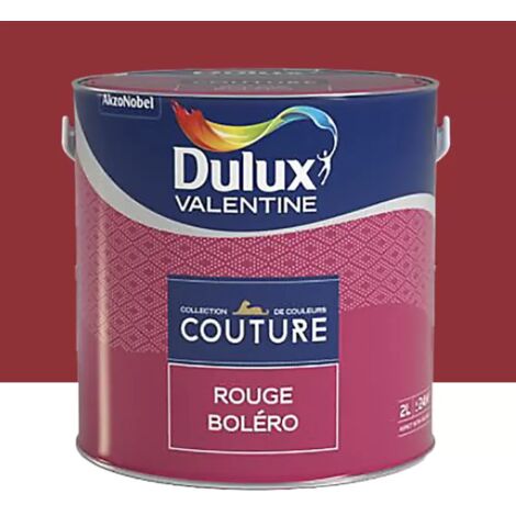 Peinture acrylique Dulux Valentine Couture Rouge boléro 2 L