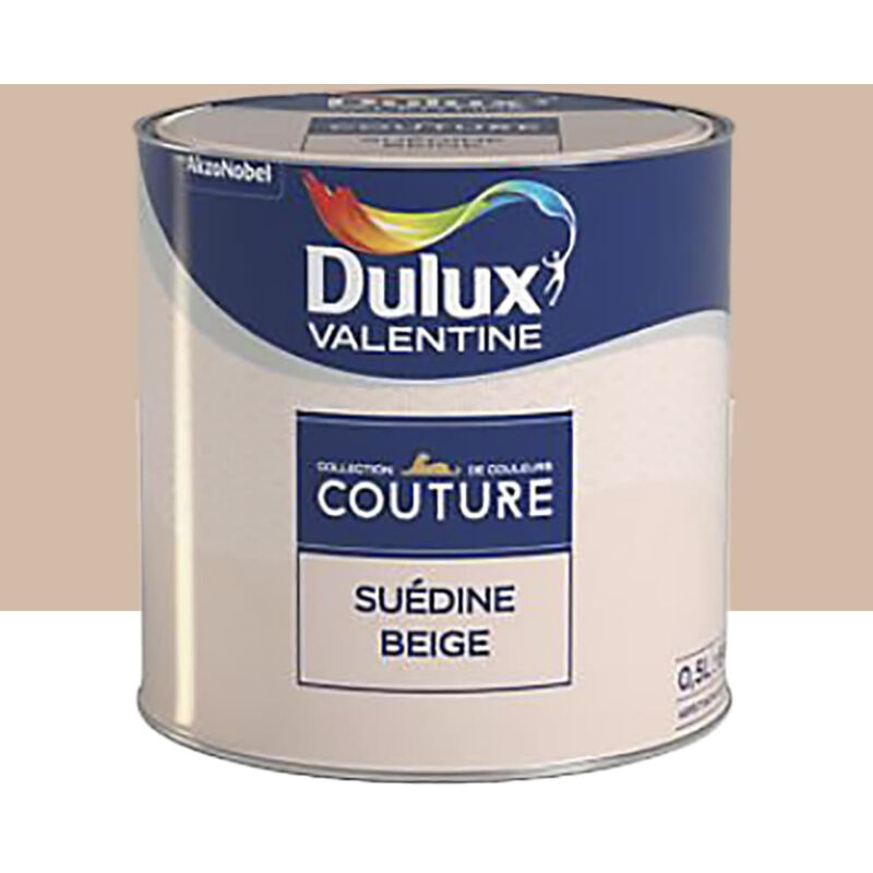 Peinture acrylique Dulux Valentine Couture Suédine beige 0,5 l