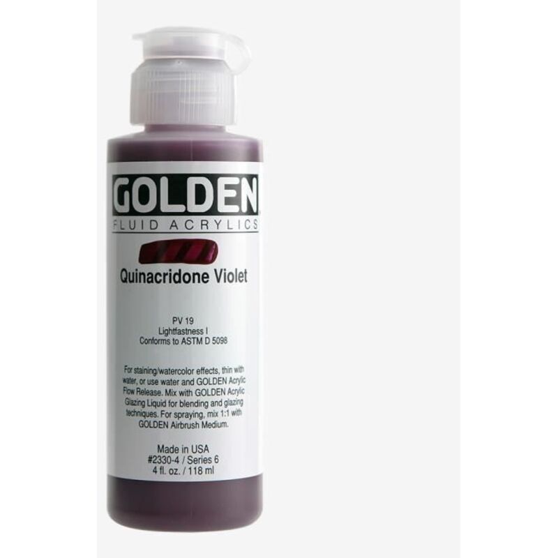 Peinture Acrylique - GOLDEN - Quinacridone Violet - 119ml -
