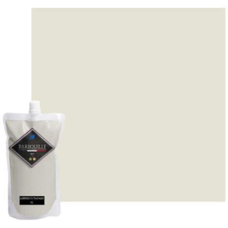 Peinture acrylique lessivable mat BARBOUILLE - Pour murs et plafonds - 1L - Blanc Abemus Papam