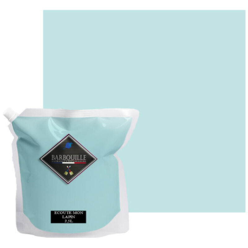 Peinture acrylique velours murs et plafonds 2,5L Bleu Ciel Ecoute mon lapin