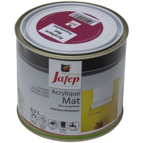 Peinture acrylique mat framboise Jafep  0,5L  0,5 L 0,5 L