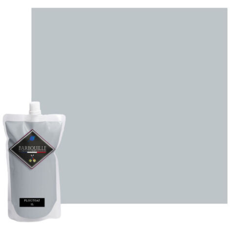Peinture acrylique mate 0,75L – Gris clair Fluctuat – Pour murs et plafonds – Finition mate pour pièces humides – Barbouille