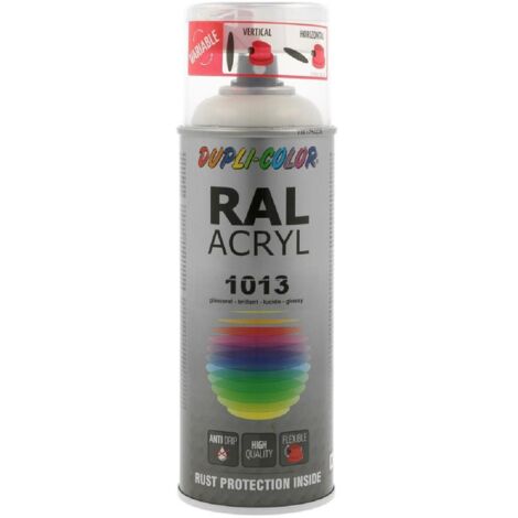 Peinture Acrylique Ral1013 Blanc Perle Brillant 400 Ml Dupli Color
