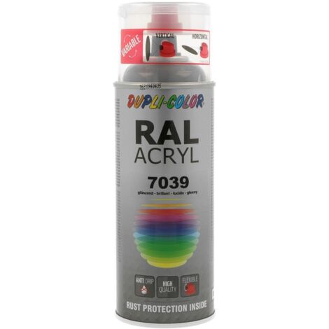 PEINTURE ACRYLIQUE RAL7039 GRIS QUARTZ BRILLANT 400ML DUPLI COLOR