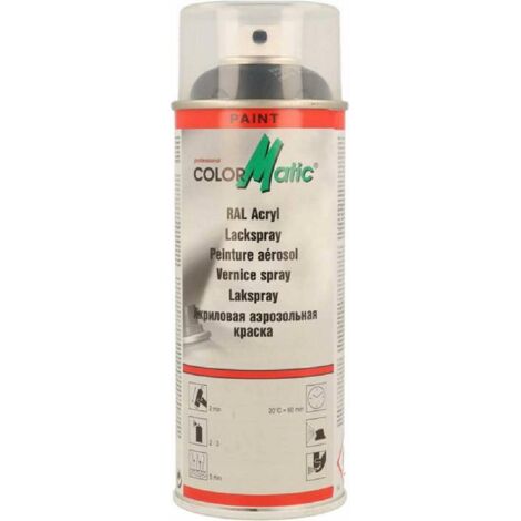 PEINTURE ACRYLIQUE RAL9005 NOIR SATINE 400ML COLORMATIC