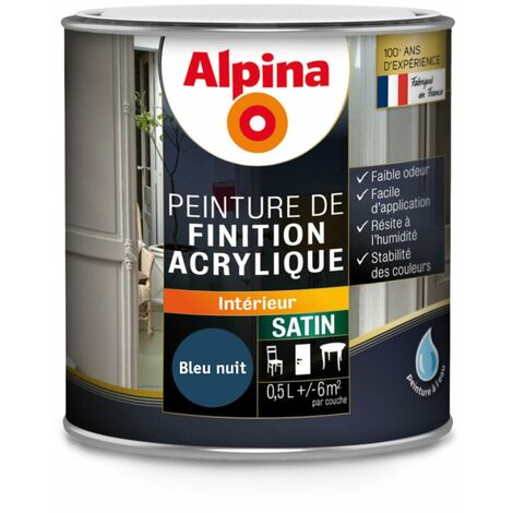 Peinture de finition acrylique satin 0.5L