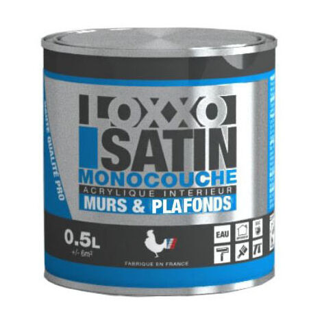 Peinture Acrylique Satin Monocouche Murs & Plafonds 0.5 L - Loxxo