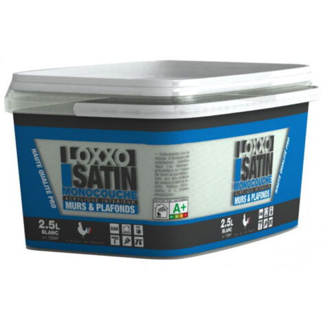 Peinture Acrylique Satin Monocouche Murs & Plafonds 2.5 L - Loxxo
