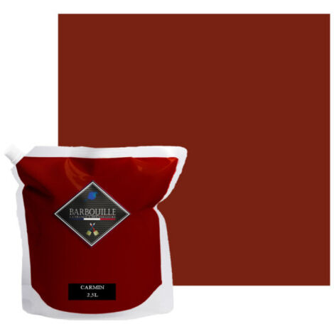 Peinture acrylique velours murs et plafonds 2,5L Rouge Carmin