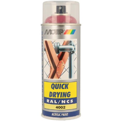 Peinture Aerosol Acryl Ral4002 Motip 400ml Violet rouge