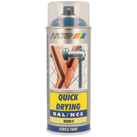 Peinture Aerosol Acryl Ral5001 Motip 400ml Bleu vert