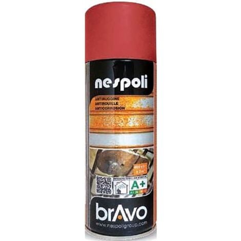 Peinture Aérosol Antirouille NESPOLI - Rouge (180606) 0,4 L