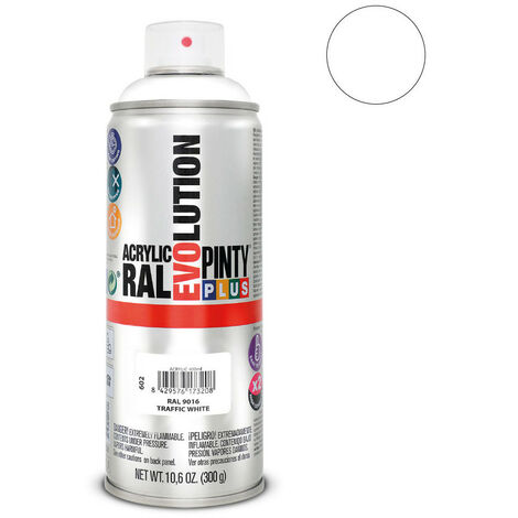 Peinture Aérosol Blanc Ral 9016 Rénovation Blanc électroménager - Pinty Plus
