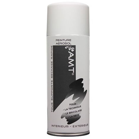 Bombe de peinture aérosol blanc mat 0,330 L – Peinture acrylique pour bois, métal et plastique – Application facile en couches fines – AMT - BPA02