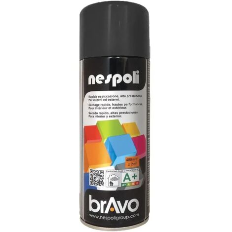 Peinture Aérosol BRAVO NESPOLI - Noir (600ml) 0,6 L