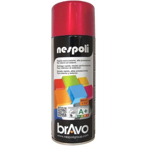 Peinture Aérosol BRAVO NESPOLI - Rouge Chine (180010) 0,4 L