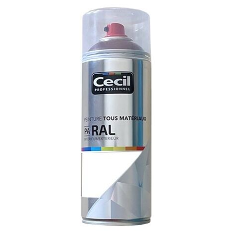 Peinture Aérosol Cécil Professionnel PA RAL - Blanc Satin (RAL 9016) 0,4 L