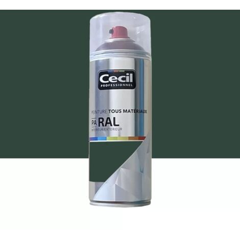 Peinture Aérosol Cécil Professionnel PA RAL - Vert Normand (RAL 6005) 0,4 L
