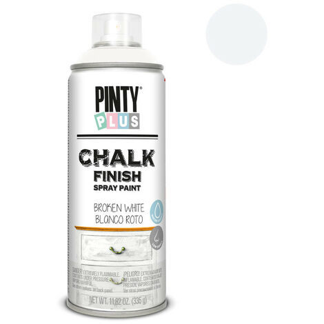 Peinture Aérosol Chalk Blanc Cassé Finition Mate Effet Craie Vintage - Pinty Plus
