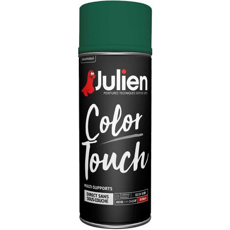 Peinture aérosol Color Touch multi-supports - Brillant Vert Basque - 400 ml - Julien