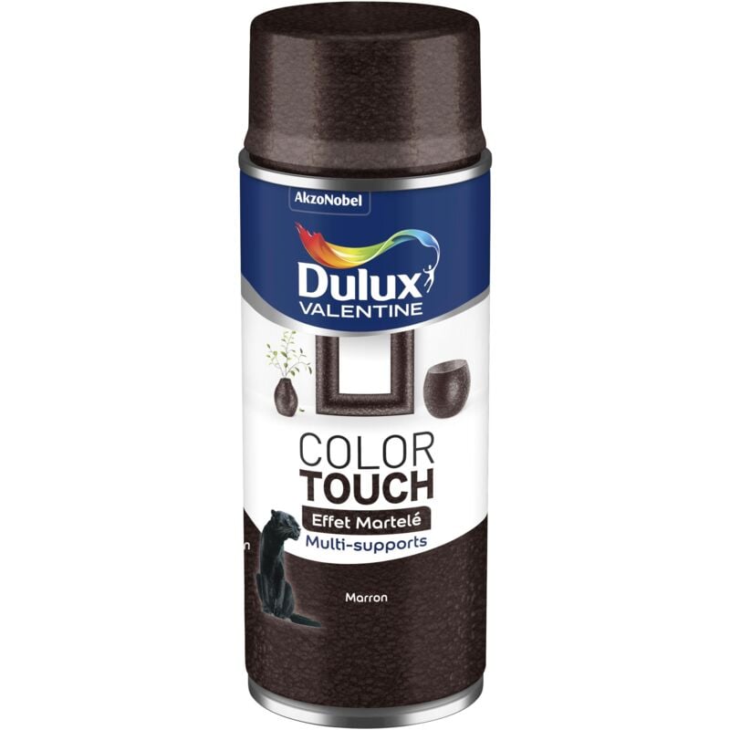 Peinture Aérosol Color Touch - Effet Martelé Marron 400 ml Dulux Valentine