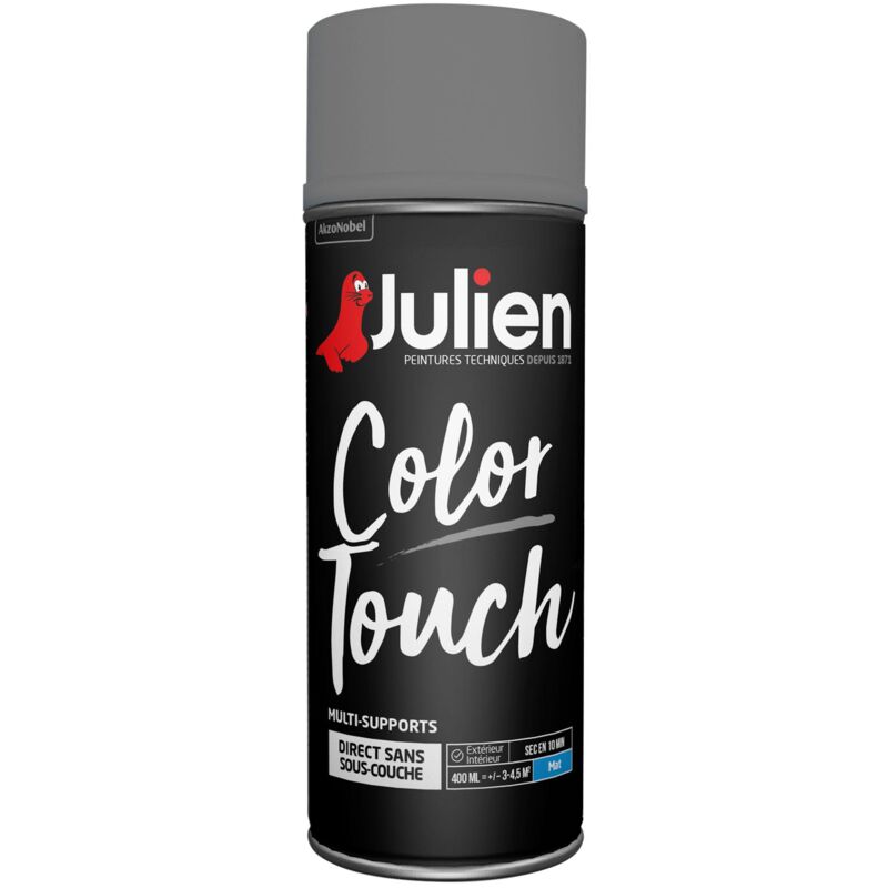Bombe de peinture Color touch JULIEN anthracite RAL 7016 mat 400 ml