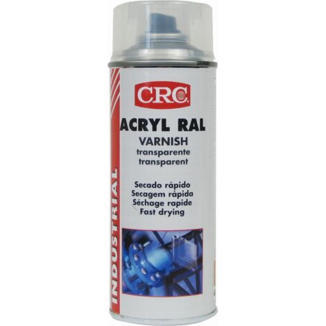 Peinture aérosol CRC ACRYLIC VARNISH, Transparent Brillant, 400ml ( Prix pour 1 )