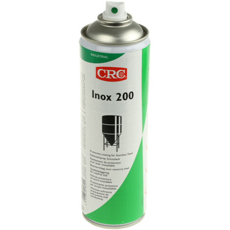 Peinture aérosol CRC Inox 200, Argent, 500ml ( Prix pour 1 ) Revêtement protecteur antioxydant à base d’acier inoxydable. Sèche rapidement.