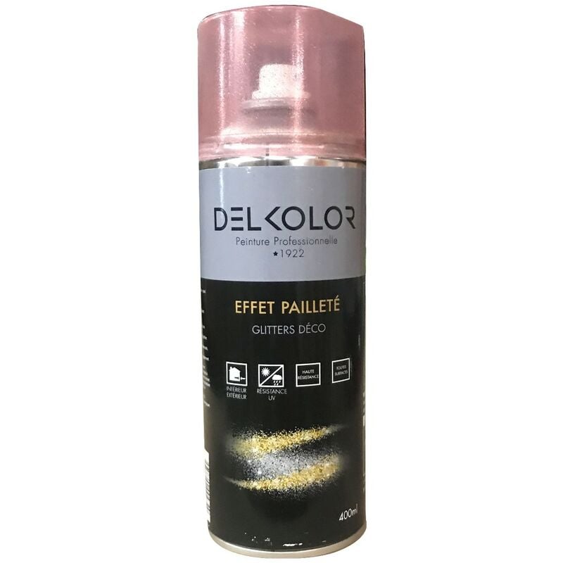 Peinture Aerosol Delkolor Effet Paillete Rouge 400ml Couleur Rouge 5302cd0000paro