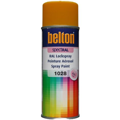 Peinture aérosol Jaune melon RAL 1028 Brillant 400ml | Couleur: Jaune melon RAL 1028