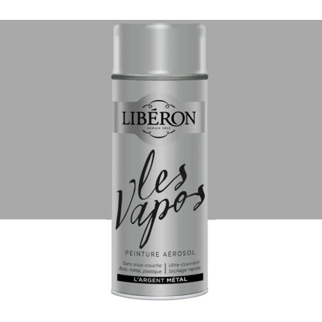 Peinture aérosol LIBÉRON Les Vapos Métal L'Argent 0,4 L