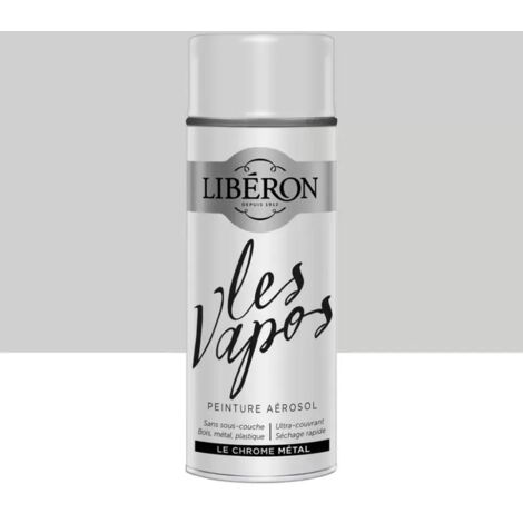 Peinture aérosol LIBÉRON Les Vapos Métal Le Chrome 0,4 L