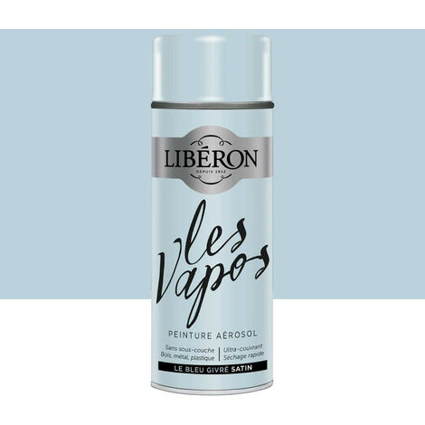 Peinture aérosol LIBÉRON Les Vapos Satin Le Bleu Givré 0,4 L