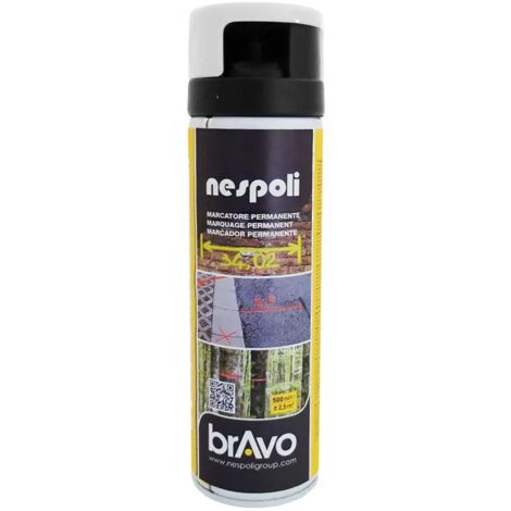 Peinture Aérosol Marquage Permanent NESPOLI - Blanc (182107) 0,5 L