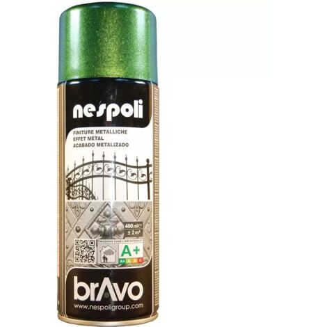 Peinture Aérosol NESPOLI - Effet Métal Vert (180202) 0,4 L