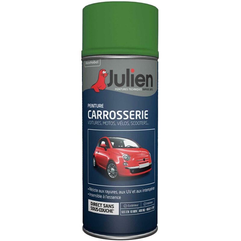 Julien - Peinture aérosol pour Carrosserie - Brillant Vert ptt 37121 - 400 ml
