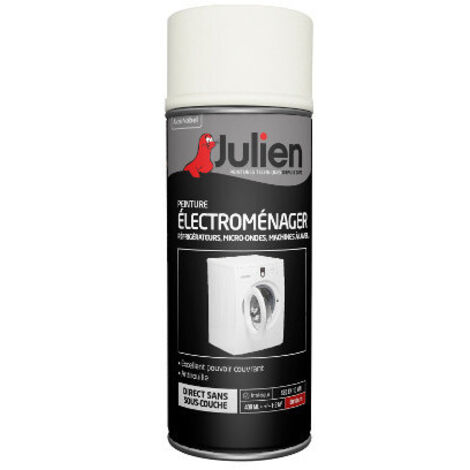 Peinture aérosol pour Electroménager - Brillant Blanc Email - 400 ml - JULIEN