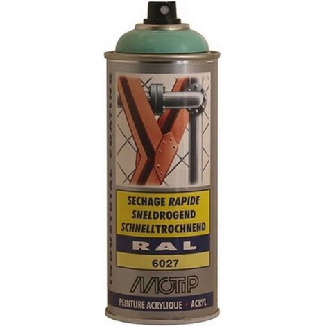 Peinture aérosol RAL 6027 Vert clair brillant 400ml MOTIP