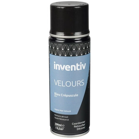 Peinture aérosol Velours Bleu crépuscule BC4 - INVENTIV