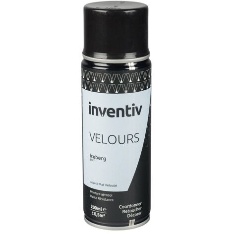 Peinture aérosol Velours Iceberg BM7 - INVENTIV (200ml)