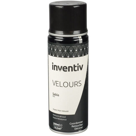 Peinture aérosol Velours Sable 200ml - INVENTIV