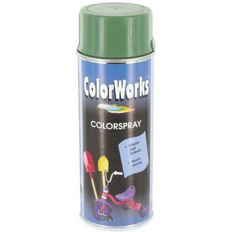 Peinture Aérosol Vert Chasse Ral 6011 Finition Brillant, Séchage Rapide - Colorworks