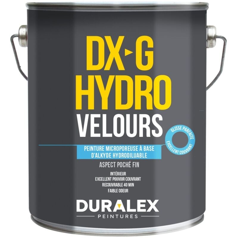 Peinture alkyde acrylique pochée hydrodiluable garnissant velours dx g 15l Duralex 128100121