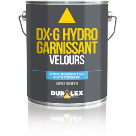 Peinture alkyde acrylique pochée hydrodiluable garnissant velours DX G 15l DURALEX 128100121