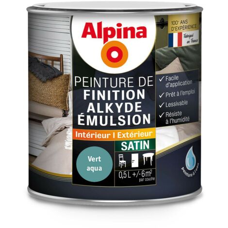 Peinture Alpina Alkyde émulsion 0,5L Satin