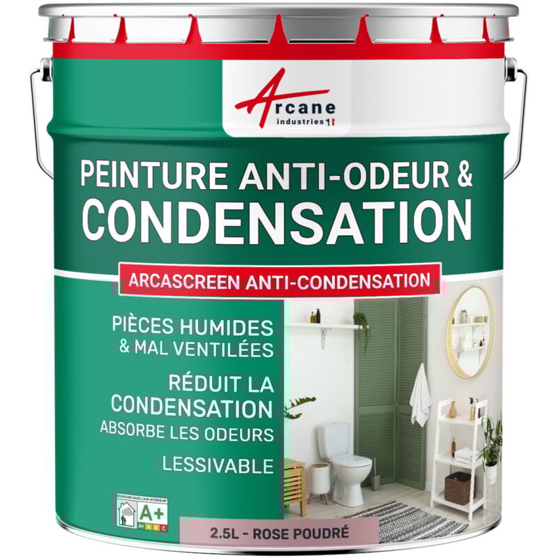 Peinture anti condensation anti odeur moisissure - 2.5 l Rose poudré - ral 010 70 15 Arcane Industries