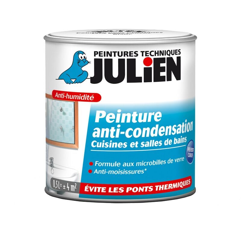 Peinture Anti-Condensation Mat Blanc 0,5 l Julien