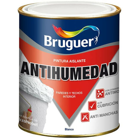 Peinture antihumelliée mate blanche 0,75 L Bruguer 5056558